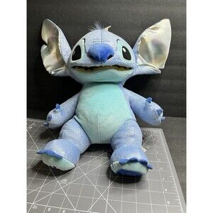 Build A Bear Disney 100 Year BLUE SILVER Sparkly Shimmery STITCH 2023